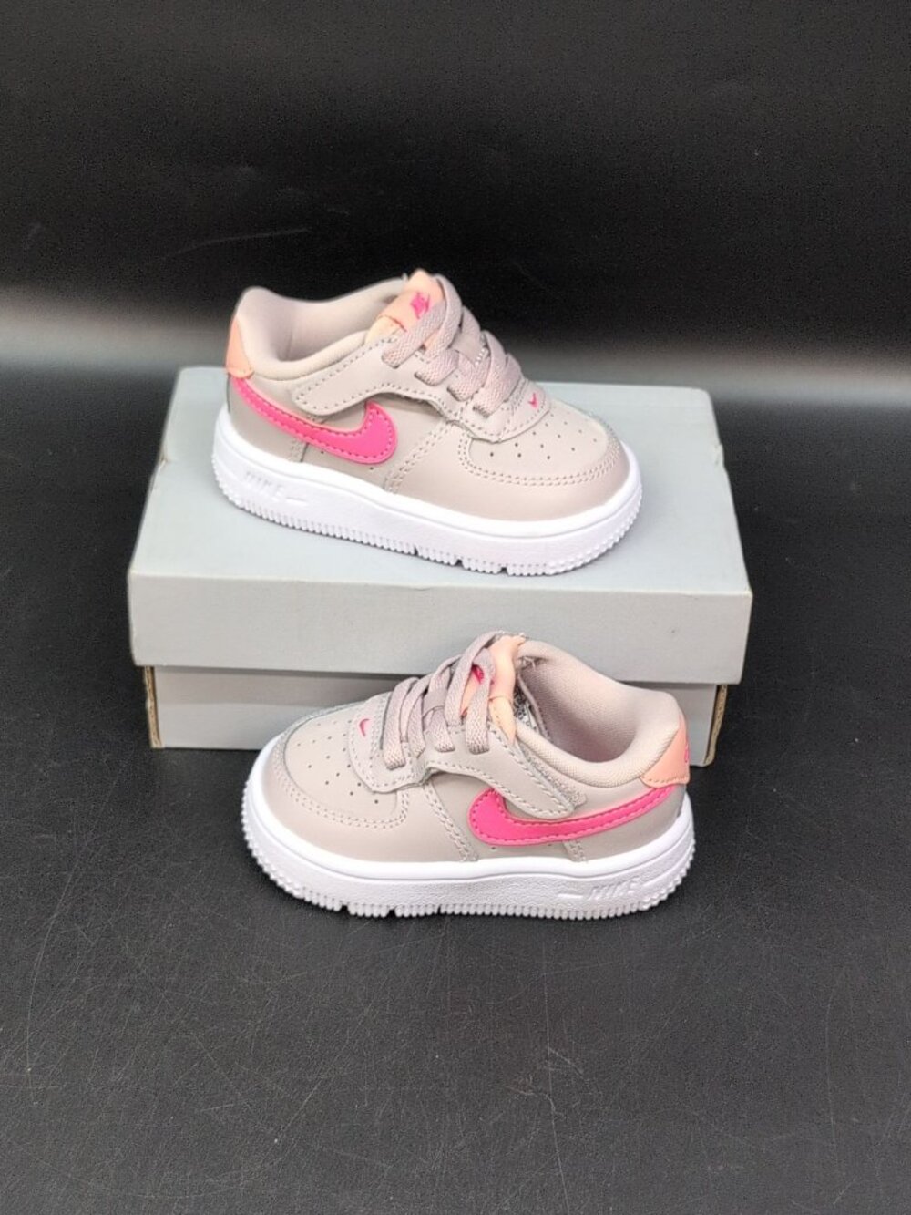 Nike Force 1 Low Easyon TD Toddler Shoes 4C Platinum Violet Pinksicle FN0236-002